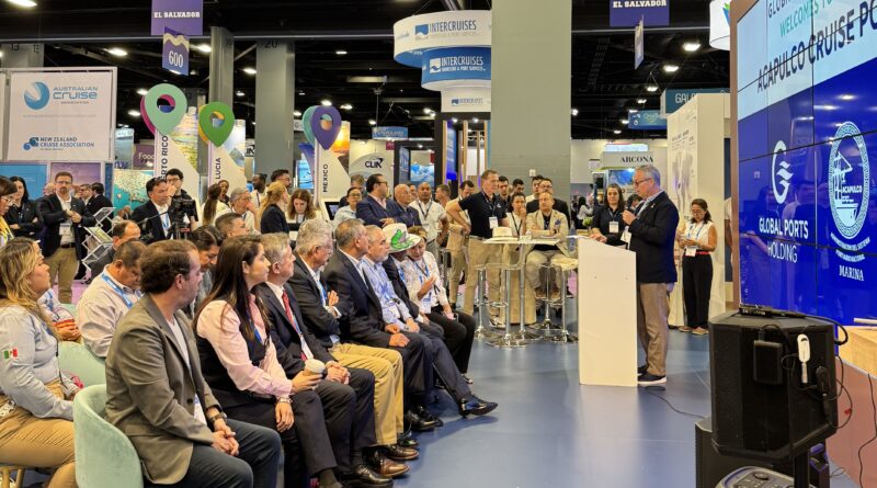 ASIPONA Acapulco consolida alianzas estratégicas en el Seatrade Cruise Global 2026 en Miami, Florida